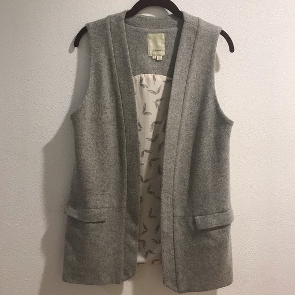 Anthropologie Elevenses wool  blend vest Sz S - Picture 5 of 7